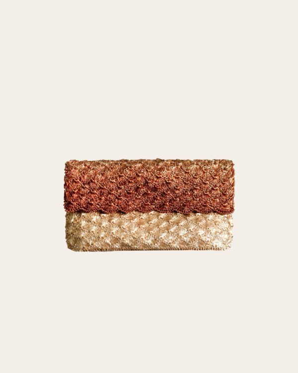KAIA CLUTCH - GOLD & COPPER