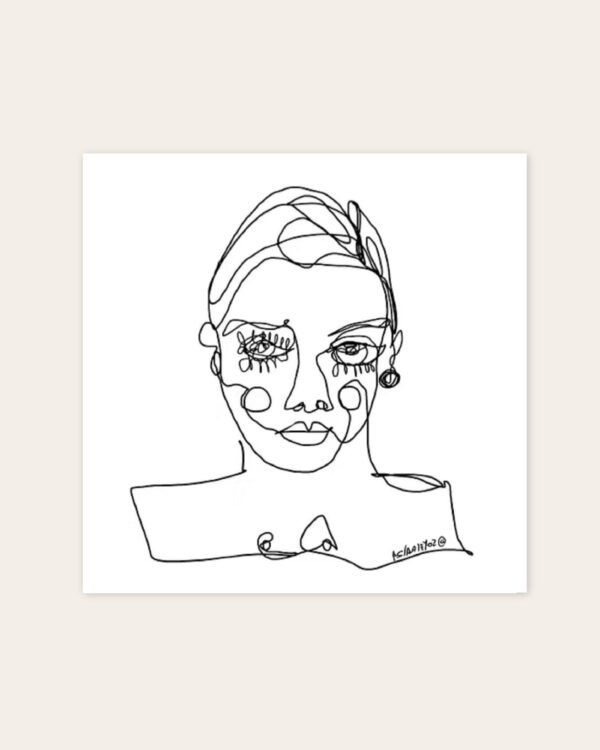 Cuadro Miradas entre lineas