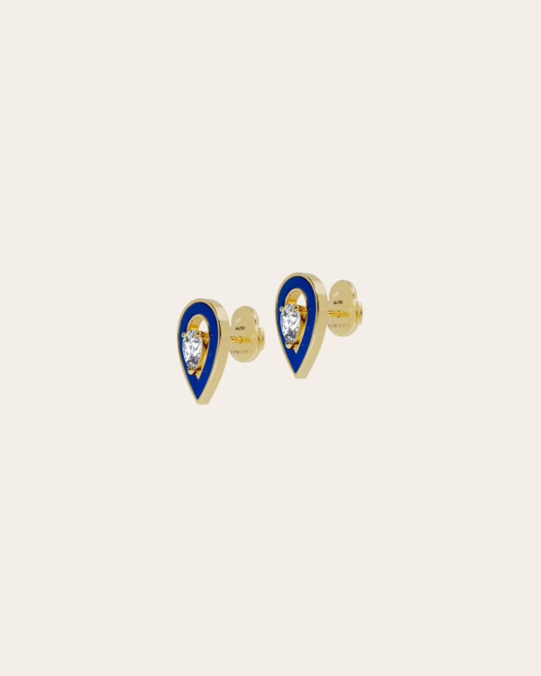 Alternative view of LAPIS LAZULI MEDIUM SYGNA EARRINGS